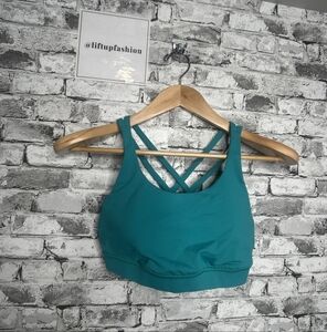 EUC Lululemon Energy Sports Bra Size 8 (Teal)